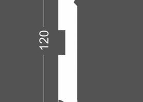 Плинтус напольный МДФ грунтованный под покраску Р 4.120.16