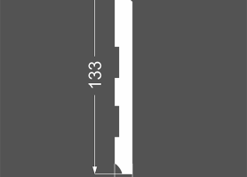 Плинтус напольный МДФ грунтованный под покраску Р 18.133.12