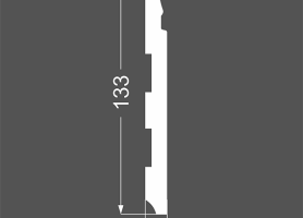 Плинтус напольный МДФ грунтованный под покраску Р 23.133.12