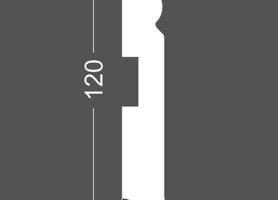 Плинтус напольный МДФ грунтованный под покраску Р 5.120.18