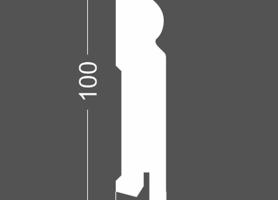 Плинтус напольный МДФ грунтованный под покраску Р 5.100.18