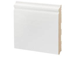 Плинтус напольный МДФ белый К-21 Ликорн 165х16 мм