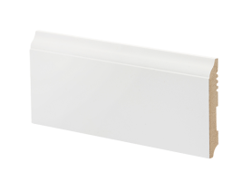 Плинтус напольный МДФ белый К-18.82 Ликорн 82х12 мм