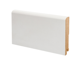 Плинтус напольный МДФ белый К-02 Ликорн 70х16 мм