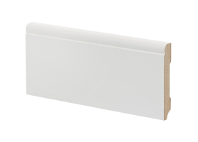 Плинтус напольный МДФ белый К-22 Ликорн 82х12 мм