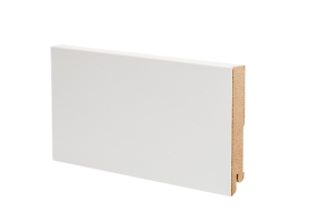 Плинтус напольный МДФ белый К-06 Ликорн 80х16 мм