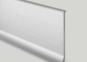 Плинтус алюминиевый Profilpas 90/6SSF сатинированный серебро 78105 сапожок 2000×60×10