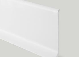 Плинтус алюминиевый крашеный Profilpas 90/6SF белый глянцевый 78112 сапожок 2000×60×10