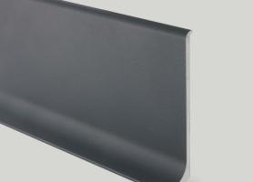 Плинтус алюминиевый крашеный Profilpas 90/6SF серый антрацит 78118 сапожок 2000×60×10