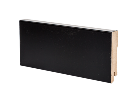 Плинтус напольный МДФ чёрный К-06 Ликорн 80х16 мм Плинтус напольный МДФ чёрный К-06 Ликорн 80х16 мм