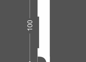 Плинтус напольный МДФ грунтованный под покраску Р 2.100.16 Ликорн