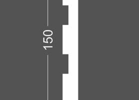 Плинтус напольный МДФ грунтованный под покраску Р 4.150.16