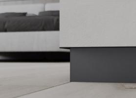 Теневой профиль Ликорн Чёрный  С-04.2.3 алюминиевый со световым каналом 13,3х105х2050мм