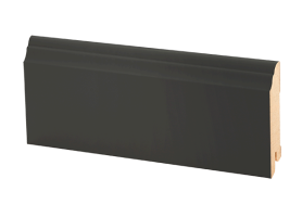Плинтус напольный МДФ чёрный К-26 Ликорн 80х16 мм