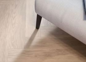 Паркетная доска английская Ёлка Oak White