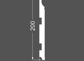 Плинтус напольный МДФ грунтованный под покраску Р 16.200.16