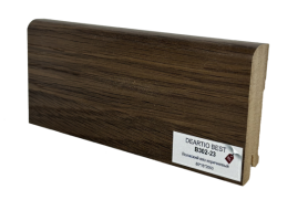 В302-23 Волжский вяз коричневый напольный плинтус МДФ