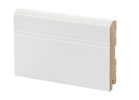 Плинтус напольный МДФ белый К-07 Ликорн 108х16 мм