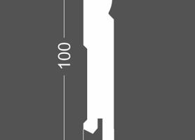 Плинтус напольный МДФ грунтованный под покраску Р 4.100.16