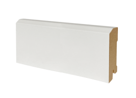 Плинтус напольный МДФ белый К-30 Ликорн 80×16 мм