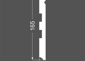 Плинтус напольный МДФ грунтованный под покраску Р 21.165.16
