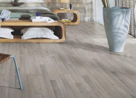 Трехполосная паркетная доска Дуб Серый