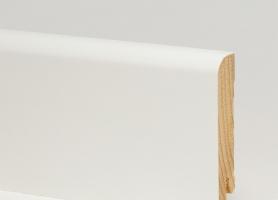 Плинтус деревянный Pedross белый гладкий 2500×70×15