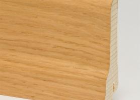 Плинтус деревянный Pedross дуб без покрытия сапожок 2500×80×20