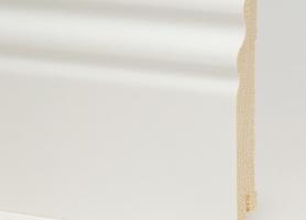 Плинтус деревянный ламинированный Pedross белый гладкий SEG100 2500×95×15