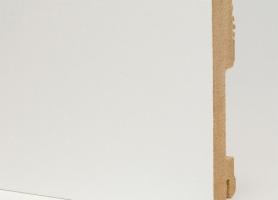 Плинтус МДФ ламинированный Pedross White 5913 белый прямой 2500×100×18