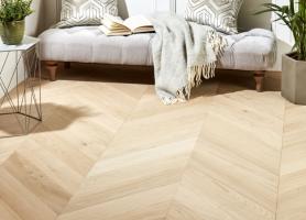 Французская Ёлка Oak White Oil Беленый 540х155х16 мм. 11 900 руб./м² Французская Ёлка Oak White Oil