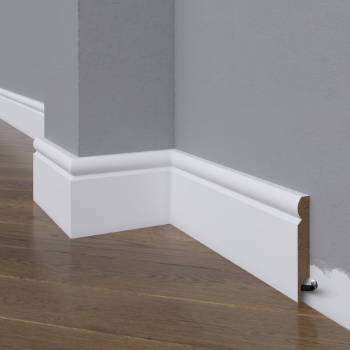 Плинтус МДФ под покраску Madest Decor 0608312 фигурный 2400×83×12