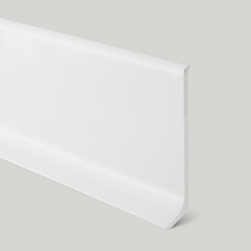 Плинтус алюминиевый крашеный Profilpas 90/6SF белый глянцевый 78112 сапожок 2000×60×10