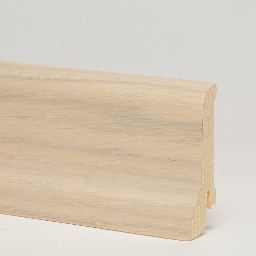 Плинтус деревянный Pedross дуб без покрытия сапожок 2500×40×22