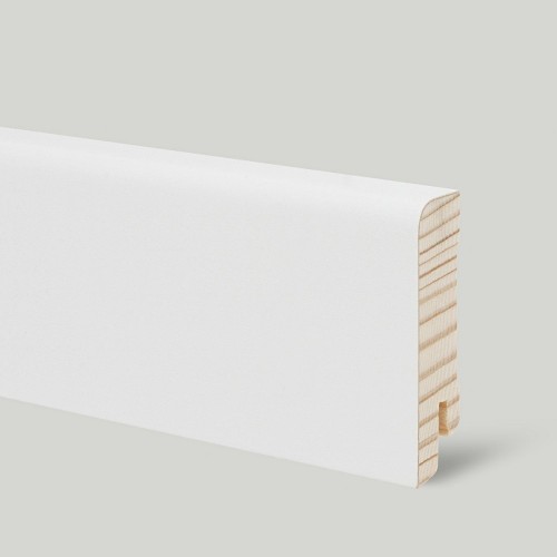 Плинтус деревянный Tarkett Белый снег 2400×60×16