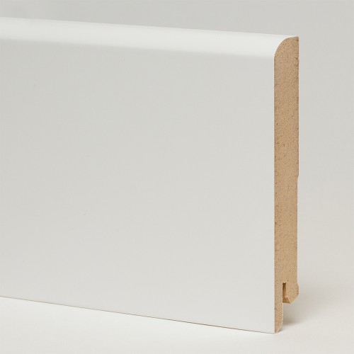 Плинтус МДФ ламинированный Art Line белый Flat 2050×100×16