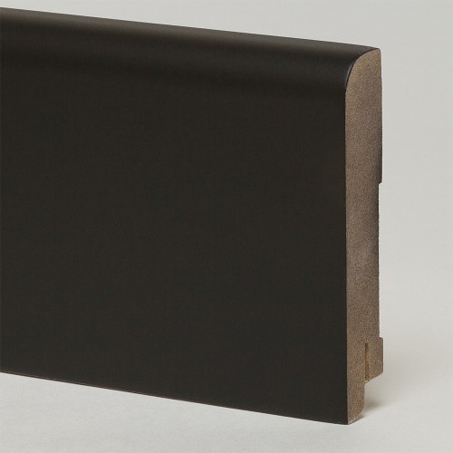Плинтус МДФ крашеный Modern Decor черный матовый 2440×70×16